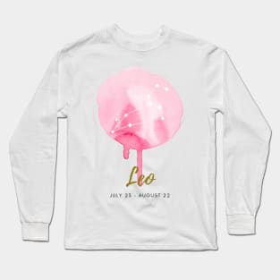 Zodiac Leo Artprint Illustration Poster Drawing Art Print Constellation Astrology Long Sleeve T-Shirt